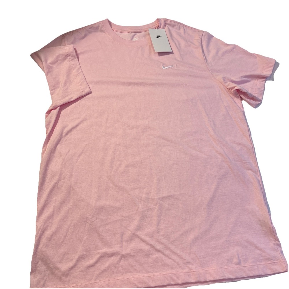 Nike T-Shirt Men's LARGE‎ Pink Sportswear Club Short Sleeve New - Picture 2 of 4